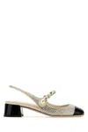 Miu Miu Embellished Satin Ballerinas In Multicoloured