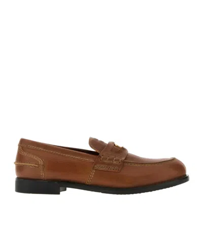 MIU MIU MIU MIU EMBOSSED LOAFERS