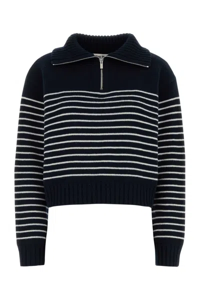 MIU MIU MIU MIU EMBROIDERED CASHMERE SWEATER