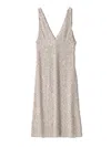Miu Miu Embellished Midi Chiffon Dress In Silver
