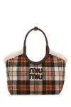Miu Miu Embroidered Fabric Ivy Handbag