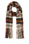 Miu Miu Embroidered Wool Blend Scarf