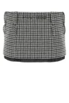 Miu Miu Embroidered Wool Mini Skirt