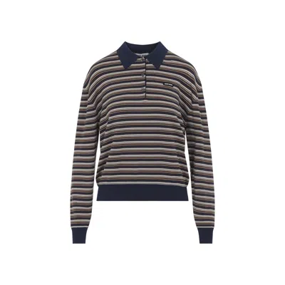 Miu Miu Embroidered Wool Polo Shirt