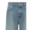 Miu Miu Embroidered-logo Regular Jeans In Multi