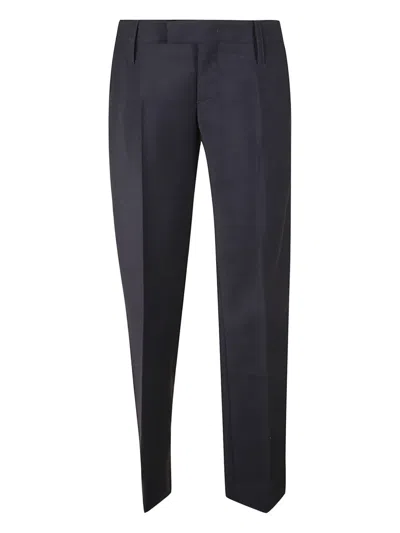 Miu Miu Embroidery Trousers In Blue