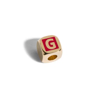 Miu Miu Enameled Metal Dice Charm In Multi