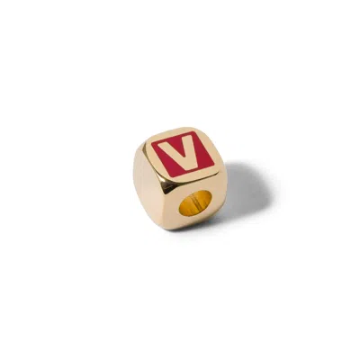 Miu Miu Enameled Metal Dice Charm In Multi