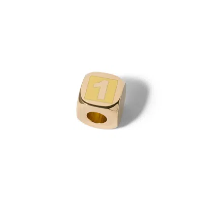 Miu Miu Enameled Metal Dice Charm In Multi