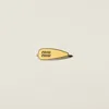 Miu Miu Enameled Metal Hair Clip In Yellow