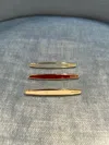 Miu Miu Enameled Metal Hair Clips In Multi