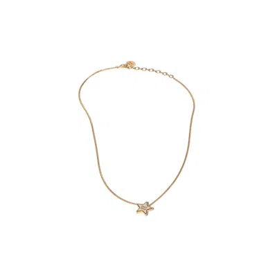 Miu Miu Enameled Metal Necklace In Burgundy
