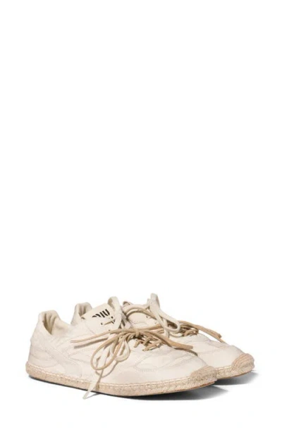 Miu Miu Gymnasium Canvas Sneakers In Neutral