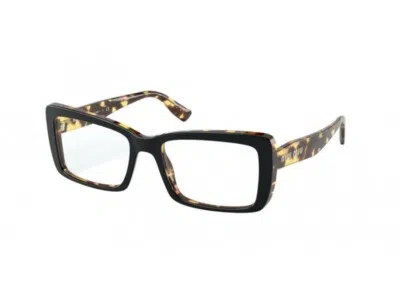 Pre-owned Miu Miu Eyeglasses Mu 03sv 3891o1 Black Rectangular
