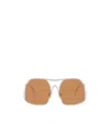 Miu Miu Eyewear Aviator Sunglasses In Metallic