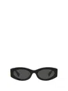 Miu Miu Eyewear Oval Frame Sunglasses In Black