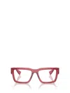Miu Miu Eyewear Eyeglasses In Bordeaux Trasparent
