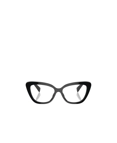 Miu Miu Eyewear Cat-eye Frame Glasses In Black