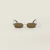 Miu Miu Eyewear Collection Sunglasses In Metallic