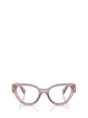 Miu Miu Womens Purple Mu 01vv Cat-eye Acetate Optical Glasses In Pink