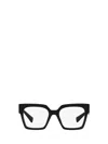 Miu Miu Womens Black Mu 04uv Square-frame Acetate Glasses In Black
