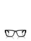 Miu Miu Mens Black Mu 02xv Rectangle-frame Acetate Eyeglasses In Black
