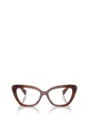 Miu Miu Full Frame Plain Mirror In Brown