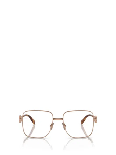 Miu Miu Eyewear Eyeglasses In Rose Gold