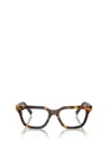 Miu Miu Logo Flat Mirror In Honey Havana