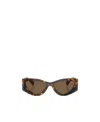 Miu Miu Eyewear Geometric-frame Sunglasses In Brown