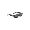 Miu Miu Black Acetate Glimpse Sunglasses In Black
