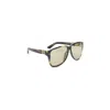 Miu Miu Loden Striated Brown Acetate Ombre Sunglasses In Black