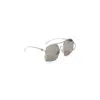 Miu Miu Angular Metallic-acetate Sunglasses With Elegant Temples In Grey