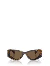 Miu Miu Eyewear Geometric In Havana Honey