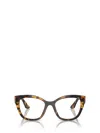 Miu Miu Square-frame Glasses In Honey Havana