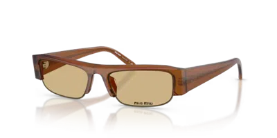 Miu Miu Eyewear Mub07s Sunglasses In Brown