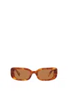 Miu Miu Womens Brown Mu 08ys Square-frame Tortoiseshell Acetate Sunglasses In Multicolor