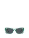 Miu Miu Womens Blue Mu 07ys Glimpse Semi-transparent Acetate Sunglasses In Opal Anise