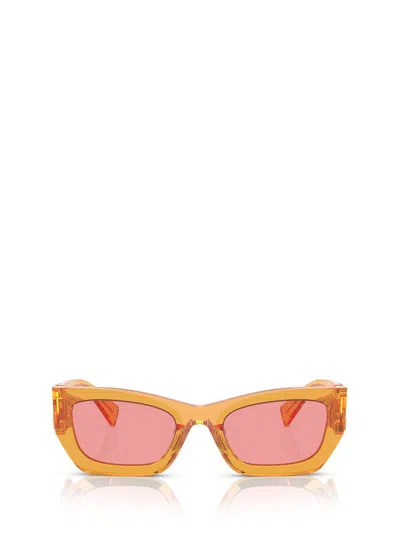 Miu Miu Women's Miu Mu 09ws 12t1d0 Sunglasses In Orange