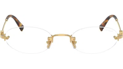 MIU MIU MIU MIU EYEWEAR OVAL FRAME SUNGLASSES