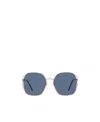 Miu Miu Eyewear Square Frame Sunglasses In Blue