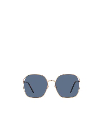 Miu Miu Eyewear Square Frame Sunglasses In Blue