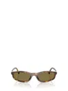 Miu Miu 0mu A06s 14l09z Havana Miele Sunglasses In Brown