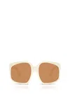 Miu Miu Mu A07sf Acetate Square Sunglasses In Multi