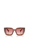 Miu Miu Sonnenbrille Mit Geometrischem Gestell In Pink