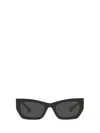 Miu Miu Mu 09ws Rectangle-frame Acetate Sunglasses In Black