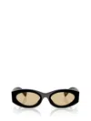 Miu Miu Black Miu Glimpse Sunglasses In Black