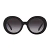 Miu Miu Oversized Round-frame Sunglasses In Black
