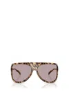Miu Miu 75mm Oversize Shield Sunglasses In Black