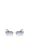 Miu Miu Rectangular Sunglasses In Blue